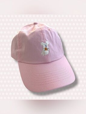 Disney Parks Halloween Minnie Mouse Ghost Pink Hat Cap Adjustable